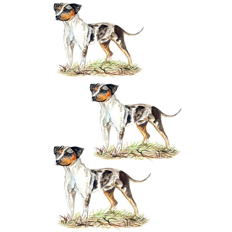 Catahoula Leopard Dog - Minis Set of 3 Printed Vinyl Decals - Click Image to Close